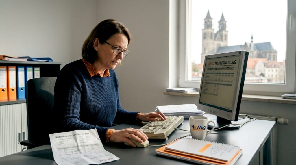 Unsere Immobilienverwalterin ist direkt vor Ort in unserem Magdeburger Büro für Sie da.